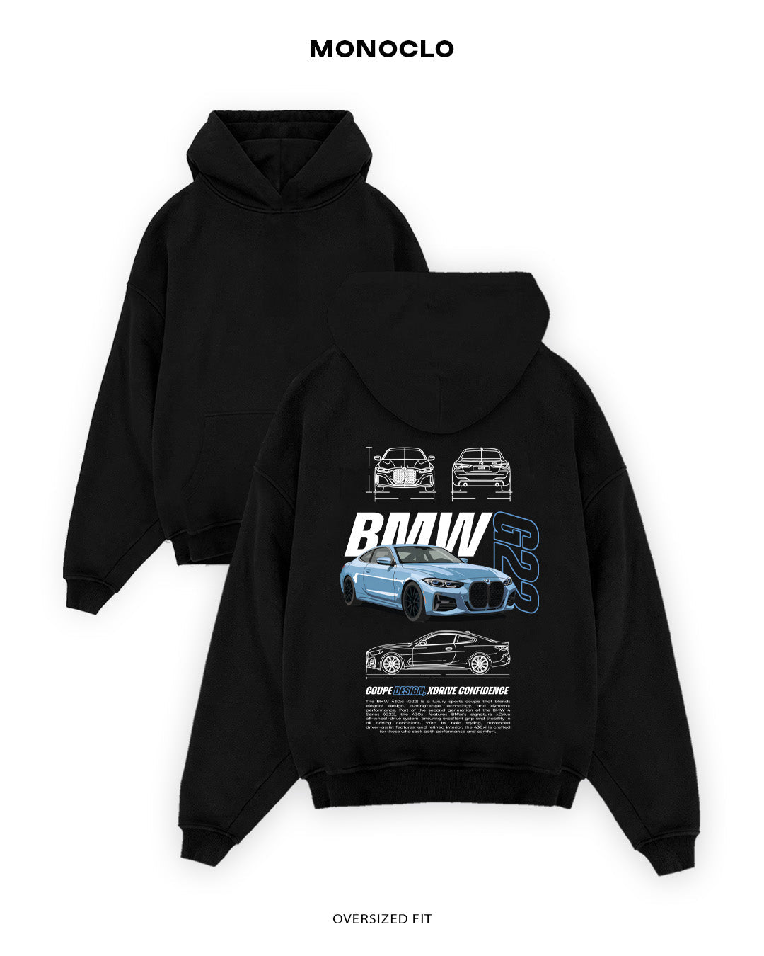 Худі Monoclo BMW G22 - shop_name Чорний