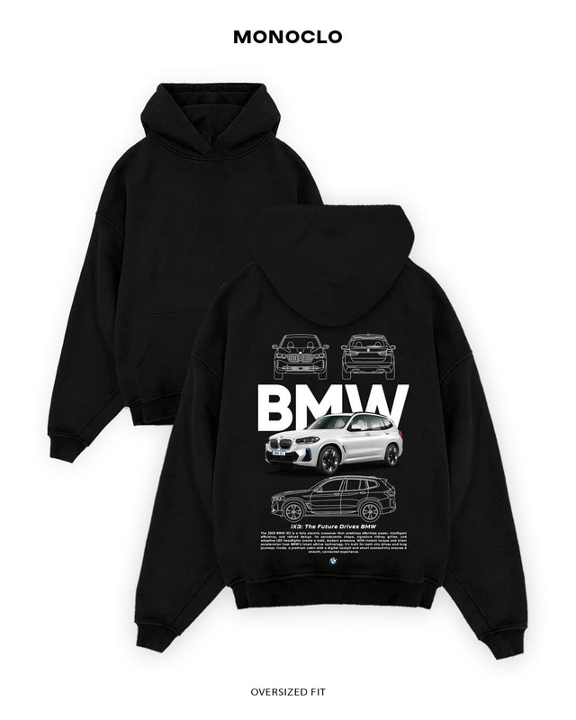 Худі Monoclo BMW iX3 – Оверсайз Унісекс - shop_name Чорний