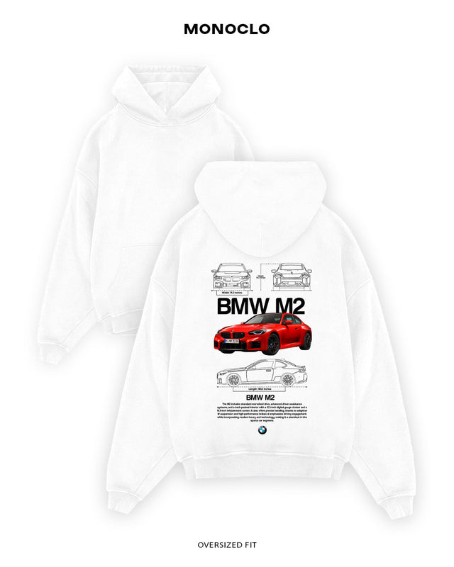 Худі Monoclo BMW M2 G87 - shop_name Білий