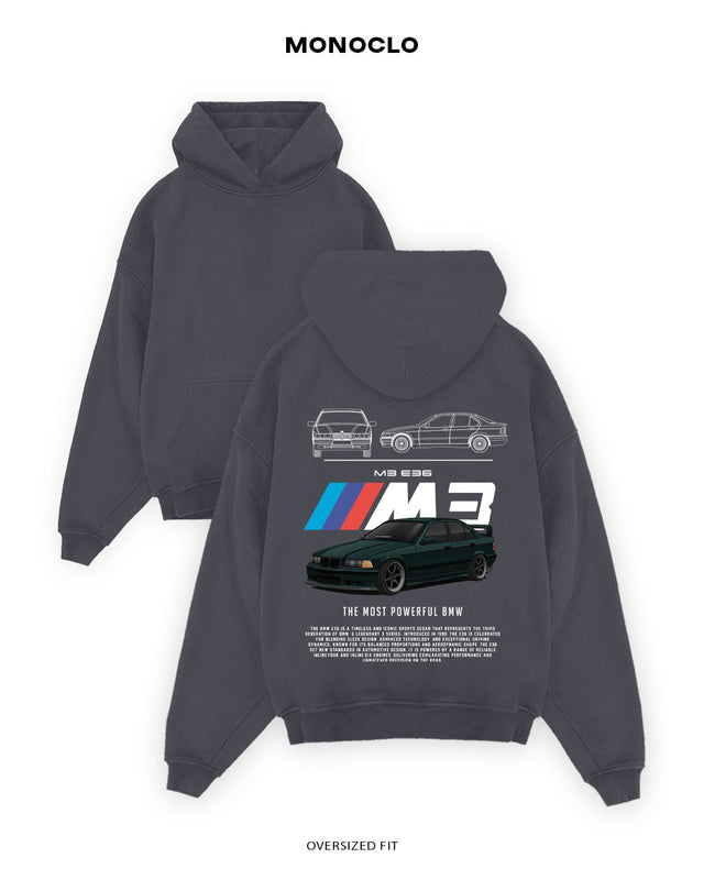 Худі Monoclo BMW M3 E36 - shop_name Графітовий