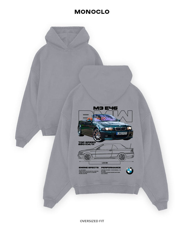Худі Monoclo BMW M3 E46 2 - shop_name Сірий