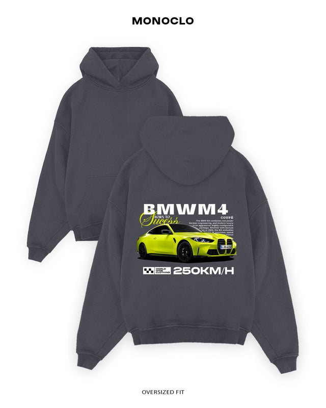 Худі Monoclo BMW M4 Born to Success – Оверсайз Унісекс - shop_name Графітовий