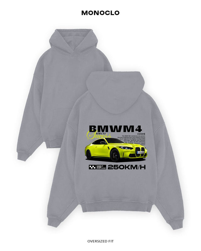 Худі Monoclo BMW M4 Born to Success – Оверсайз Унісекс - shop_name Сірий