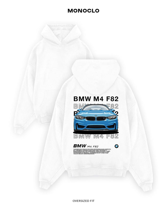 Худі Monoclo BMW M4 F82 Blue - shop_name Білий