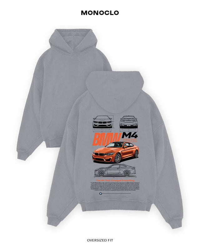 Худі Monoclo BMW M4 F82 Orange - shop_name Сірий