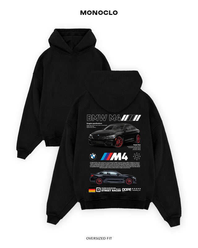 Худі Monoclo BMW M4 Street Racer - shop_name Чорний