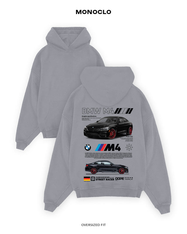 Худі Monoclo BMW M4 Street Racer - shop_name Сірий