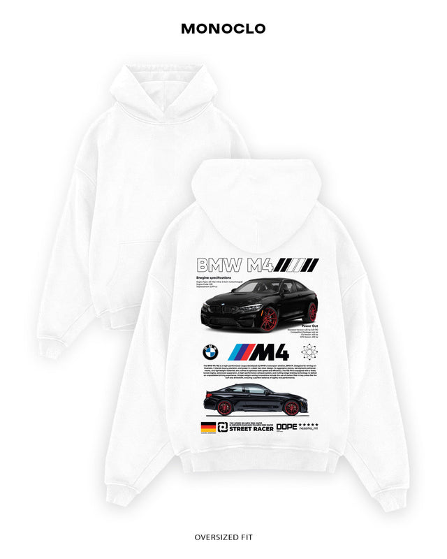 Худі Monoclo BMW M4 Street Racer - shop_name Білий