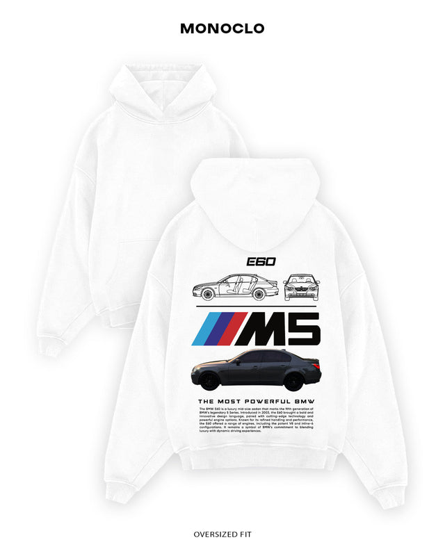 Худі Monoclo BMW M5 E60 - shop_name Білий