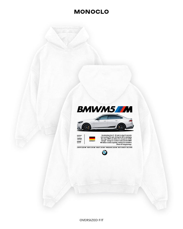Худі Monoclo BMW M5 G91 2 - shop_name Білий