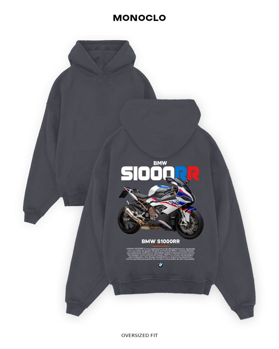 Худі Monoclo BMW S1000RR GER - shop_name Графітовий
