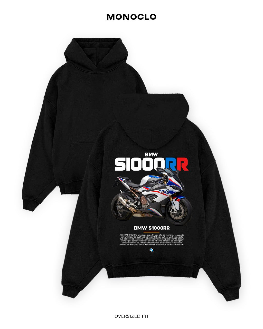 Худі Monoclo BMW S1000RR GER - shop_name Чорний