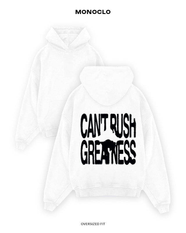 Худі Monoclo CAN’T RUSH GREATNESS - shop_name Білий
