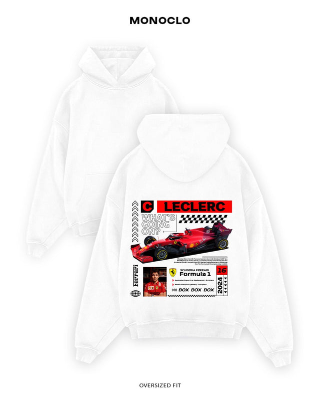 Худі Monoclo Charles Leclerc Ferrari Box Box - shop_name Білий