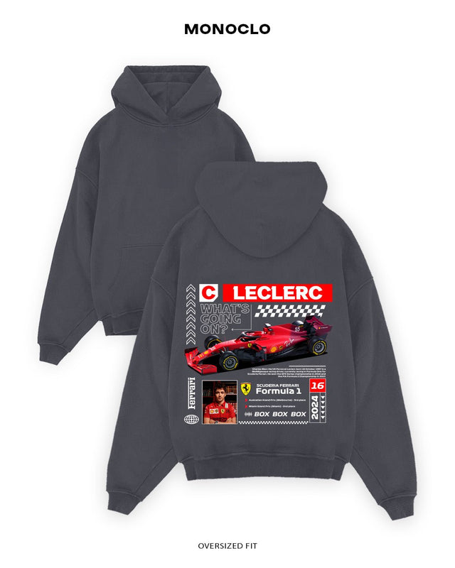 Худі Monoclo Charles Leclerc Ferrari Box Box - shop_name Графітовий