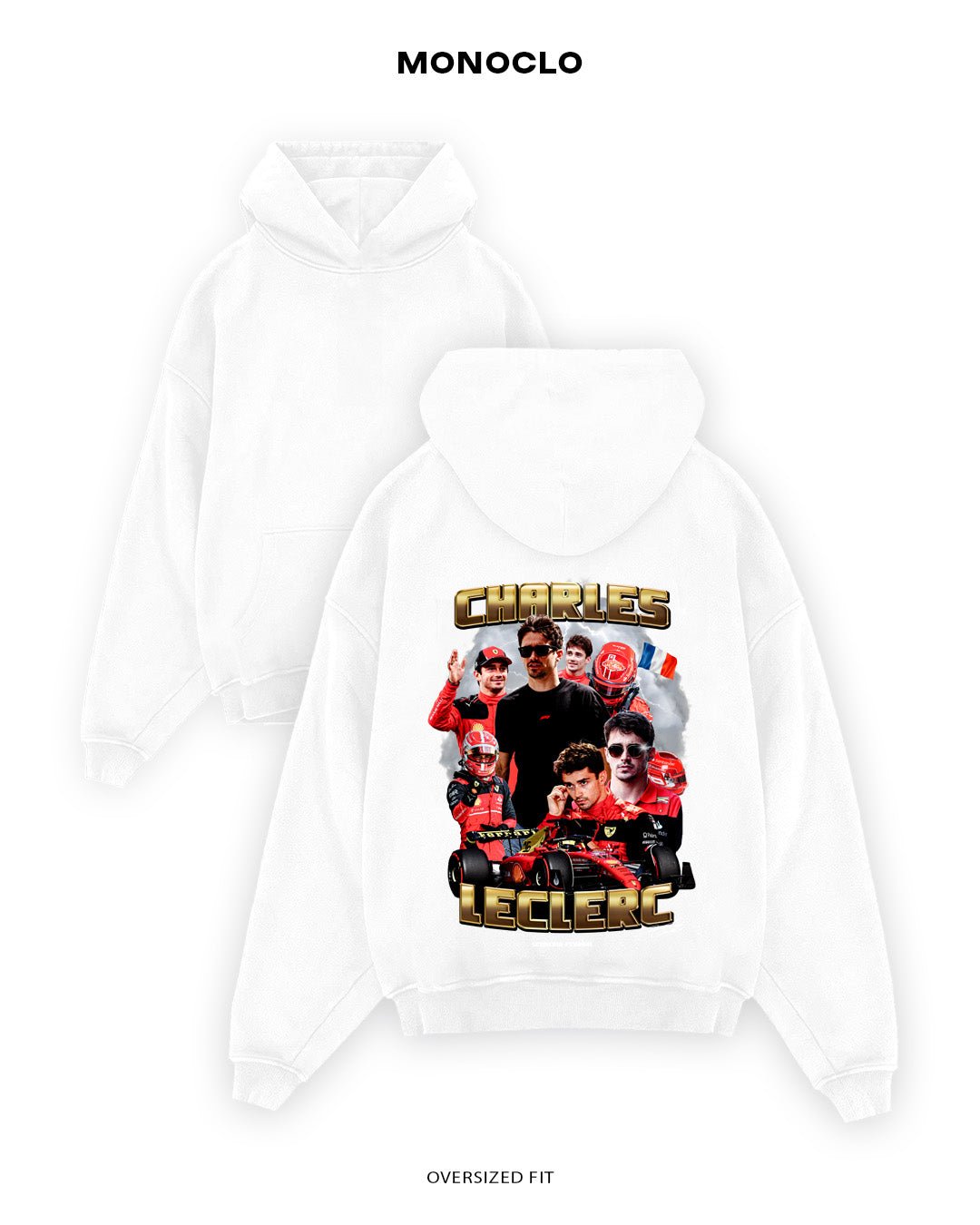 Худі Monoclo Charles Leclerc Ferrari Golden Tribute - shop_name Білий