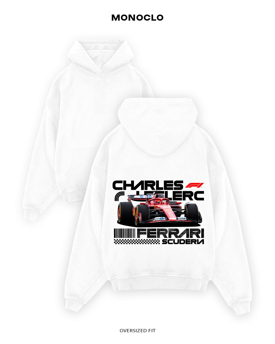 Худі Monoclo Charles Leclerc Ferrari Platinum - shop_name Білий