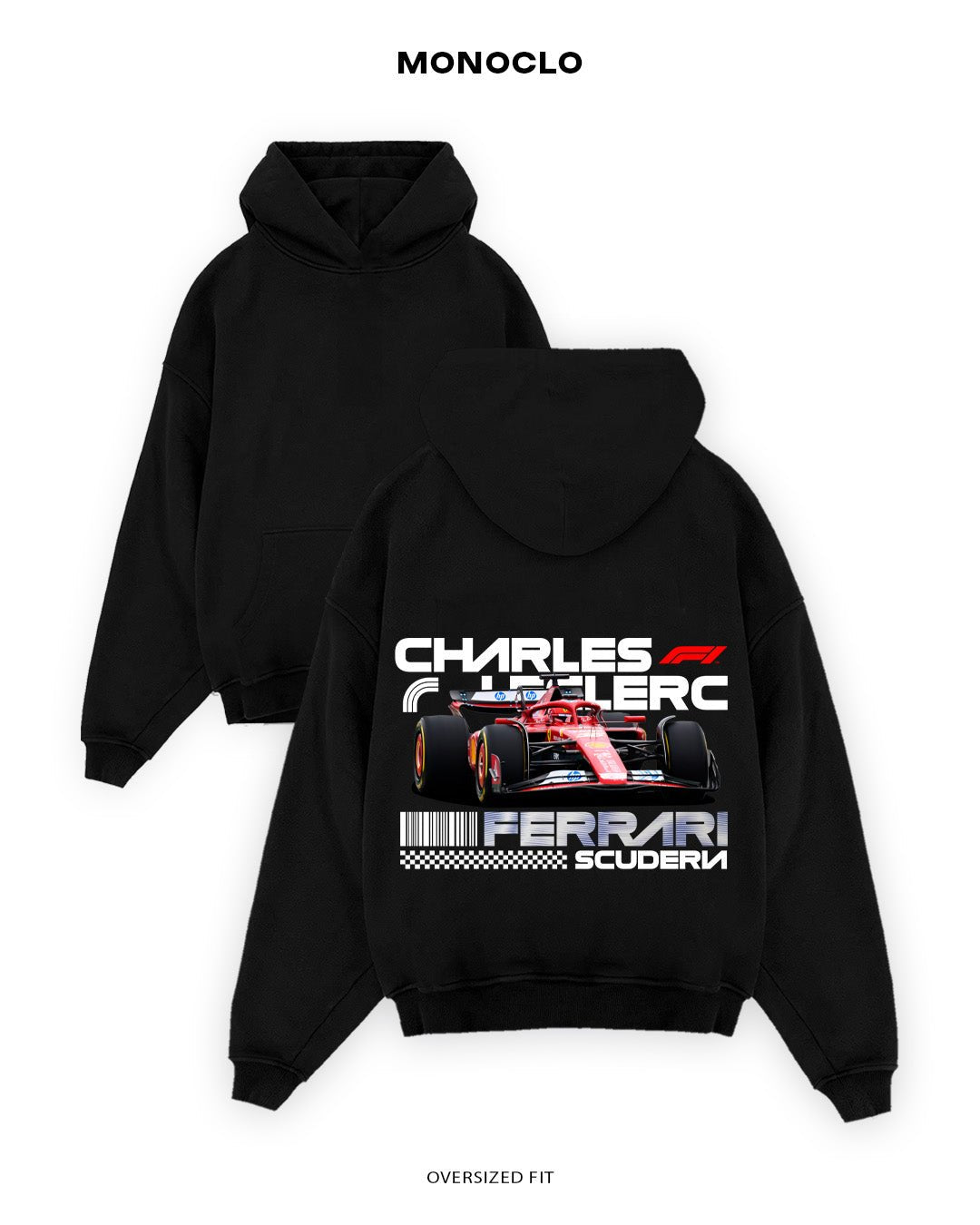 Худі Monoclo Charles Leclerc Ferrari Platinum - shop_name Чорний
