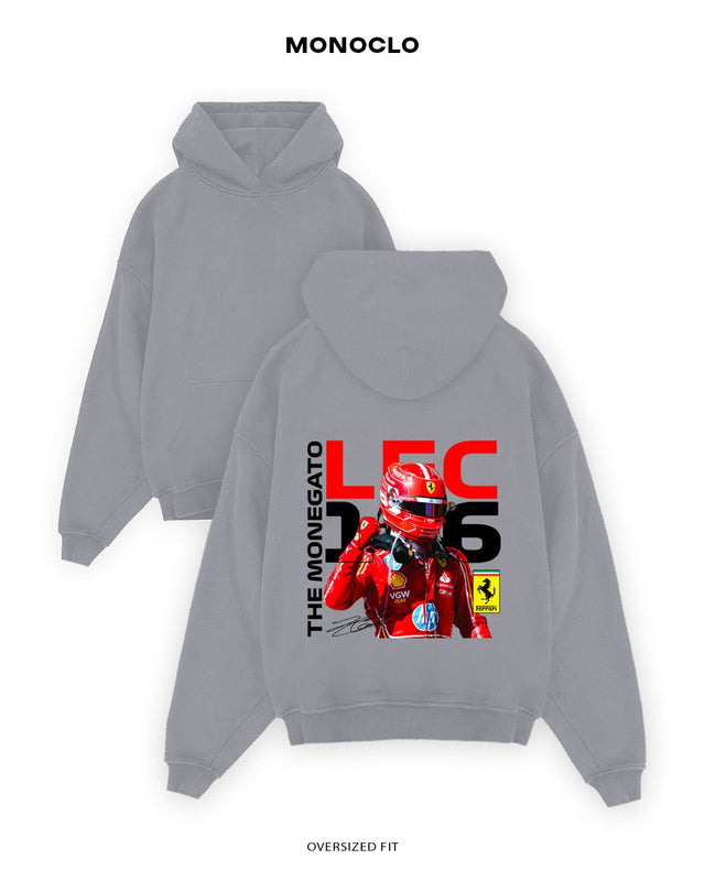 Худі Monoclo Charles Leclerc Ferrari The Monegasque - shop_name Сірий