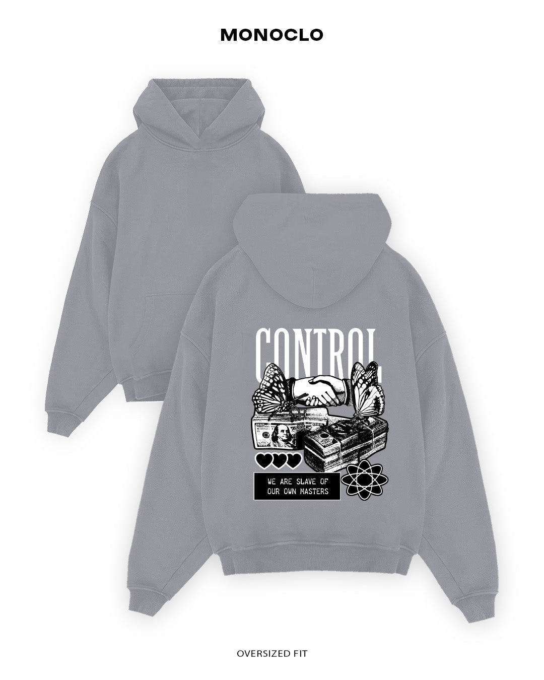 Худі Monoclo Control - shop_name Сірий