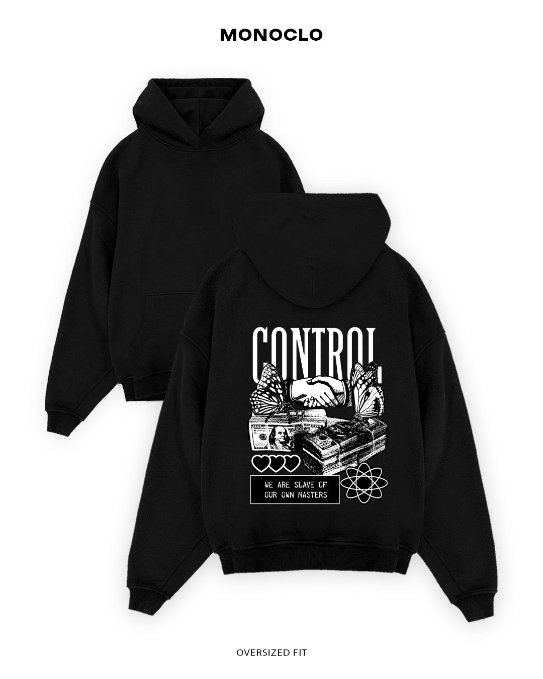 Худі Monoclo Control - shop_name Чорний