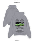 Худі Monoclo Dodge Challenger SRT Hellcat Green – Сірий