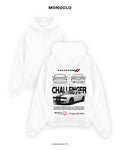 Худі Monoclo Dodge Challenger SRT Hellcat White – Білий