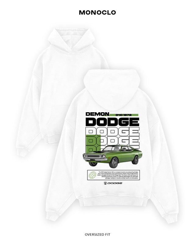 Худі Monoclo Dodge Demon 340 Green - shop_name Білий