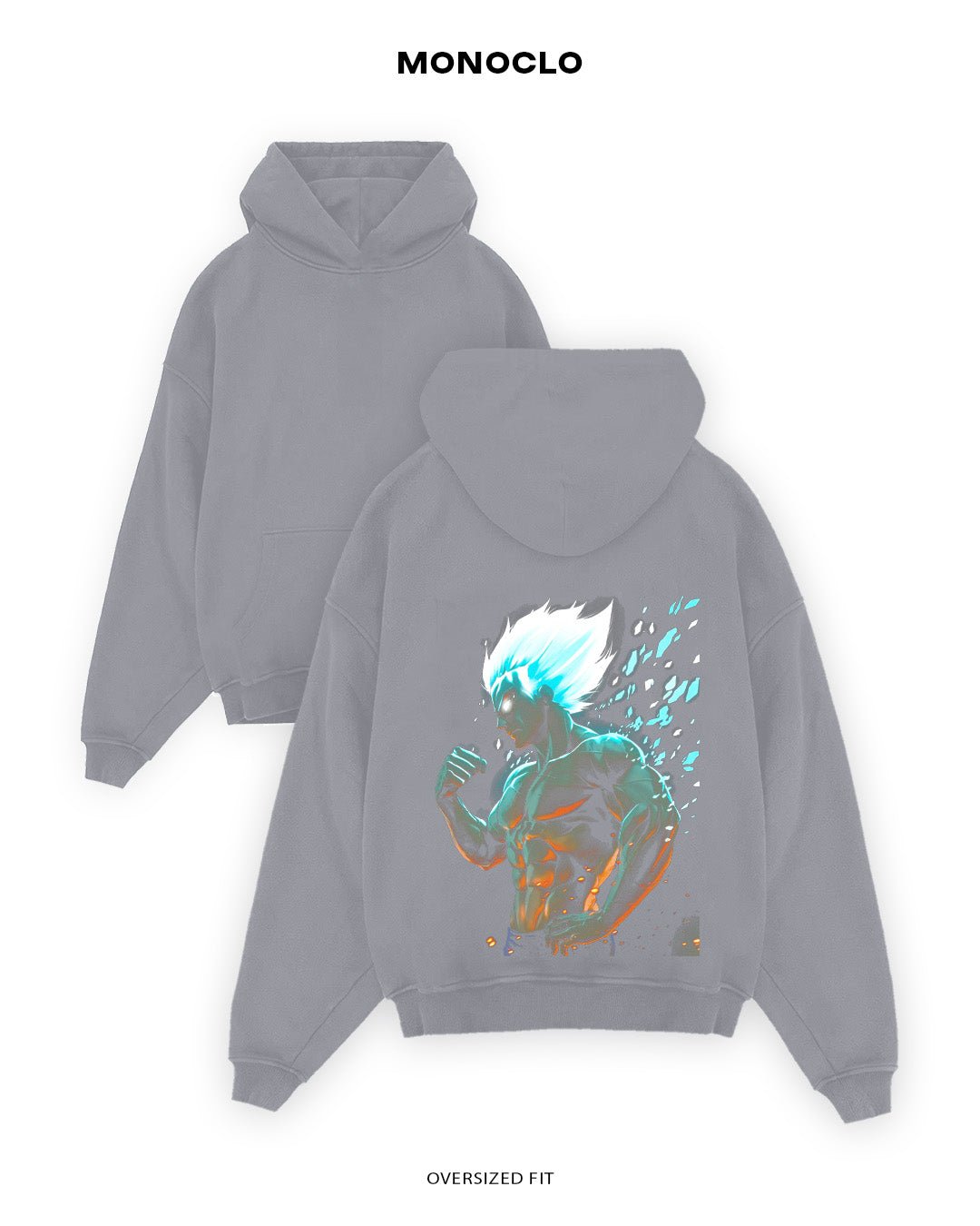 Худі Monoclo DRAGON BALL PREMIUM ⚡ - shop_name Сірий