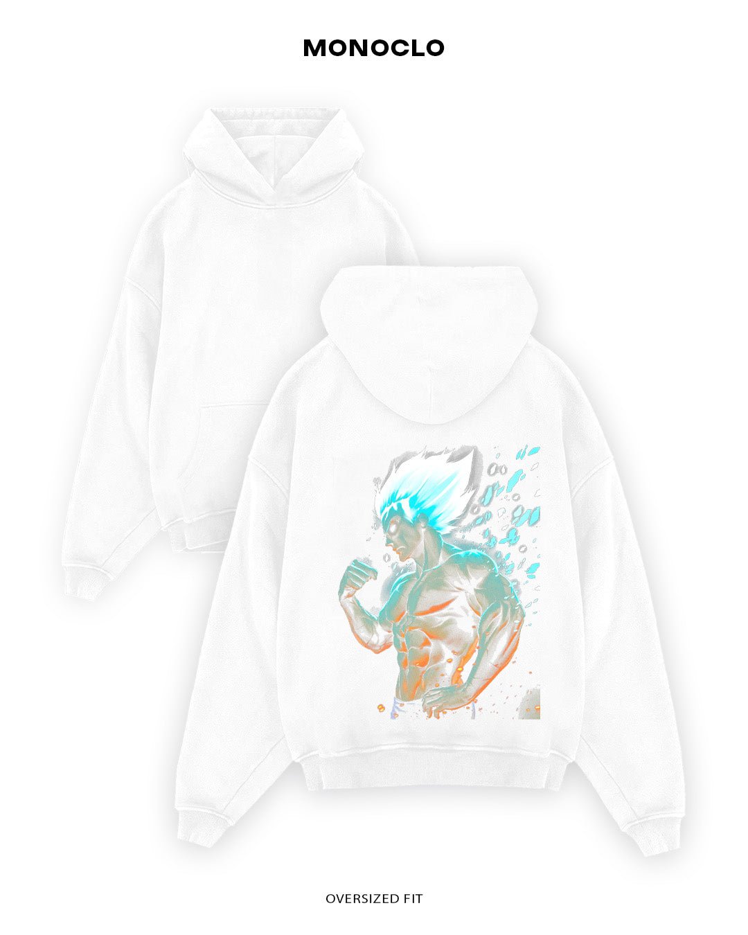 Худі Monoclo DRAGON BALL PREMIUM ⚡ - shop_name Білий