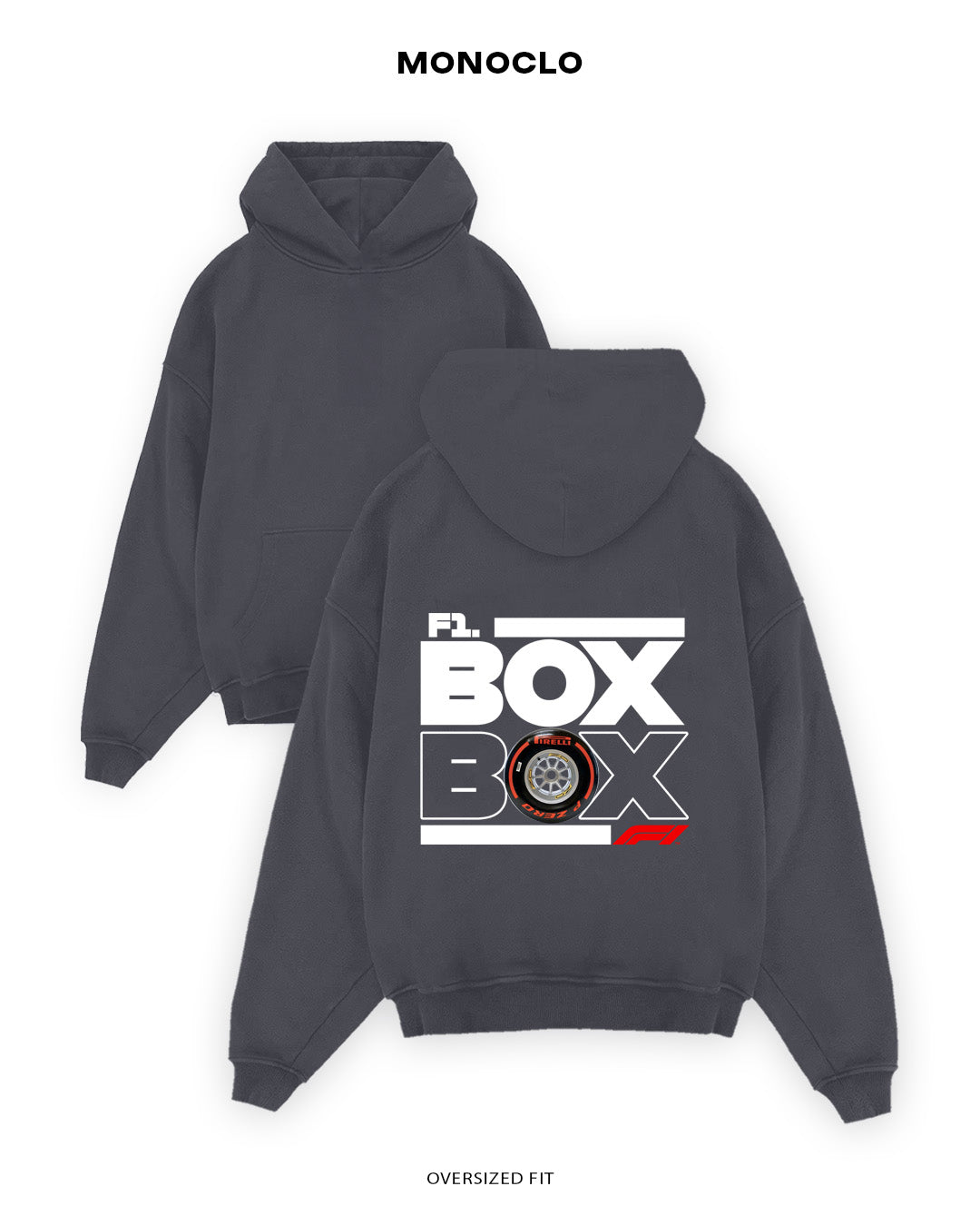 Худі Monoclo F1 BOX BOX - shop_name Графітовий