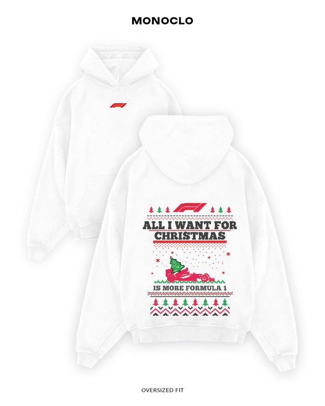 Худі Monoclo F1 Christmas - All I Want For Christmas Is More Formula 1 🎄 - shop_name Чорний