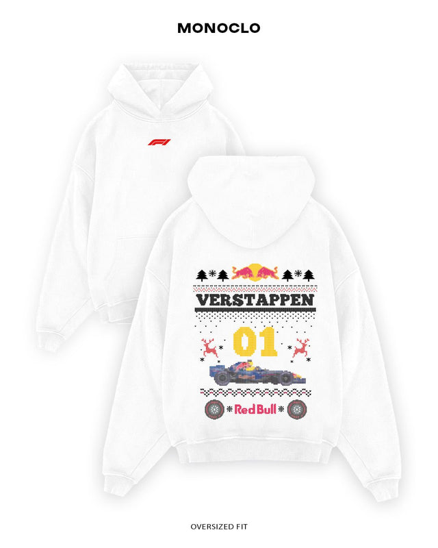 Худі Monoclo F1 Christmas Verstappen 01 - shop_name Білий