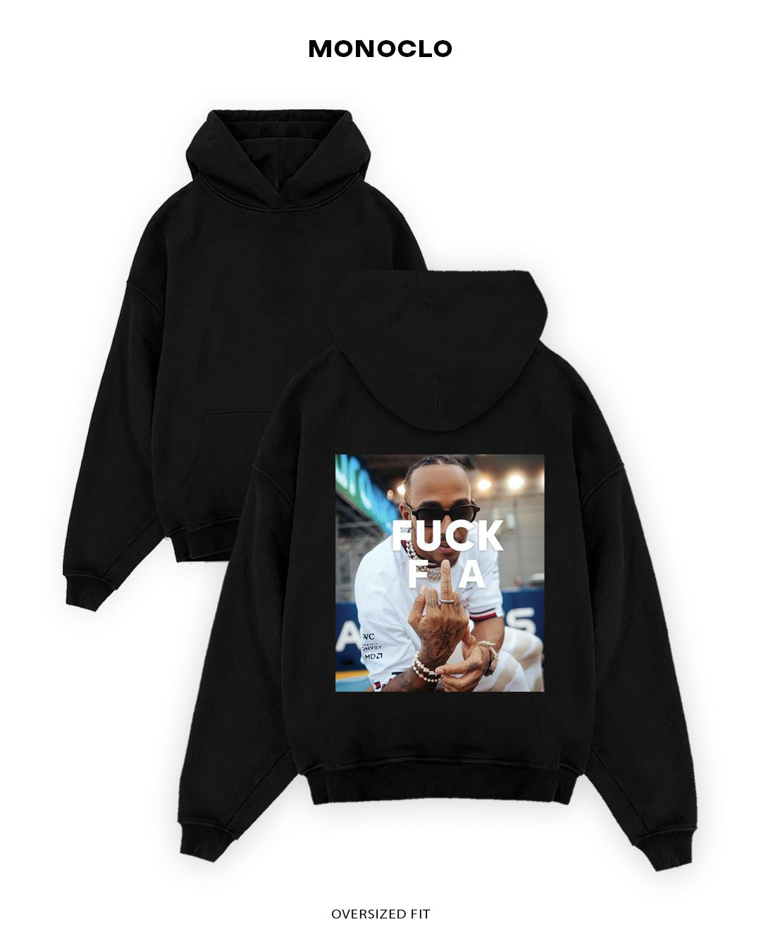 Худі Monoclo “F*CK FIA” - shop_name Чорний
