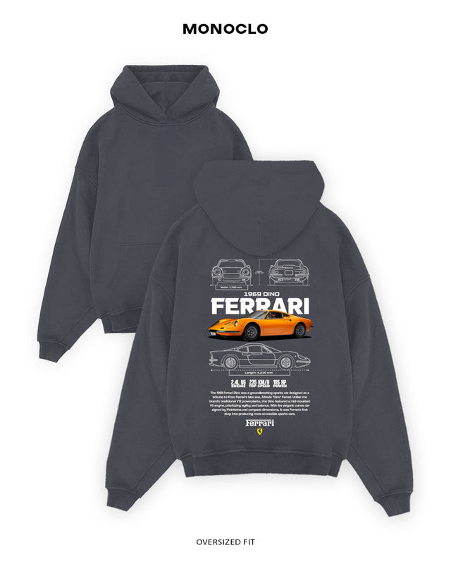 Худі Monoclo Ferrari Dino 1969 - shop_name Графітовий