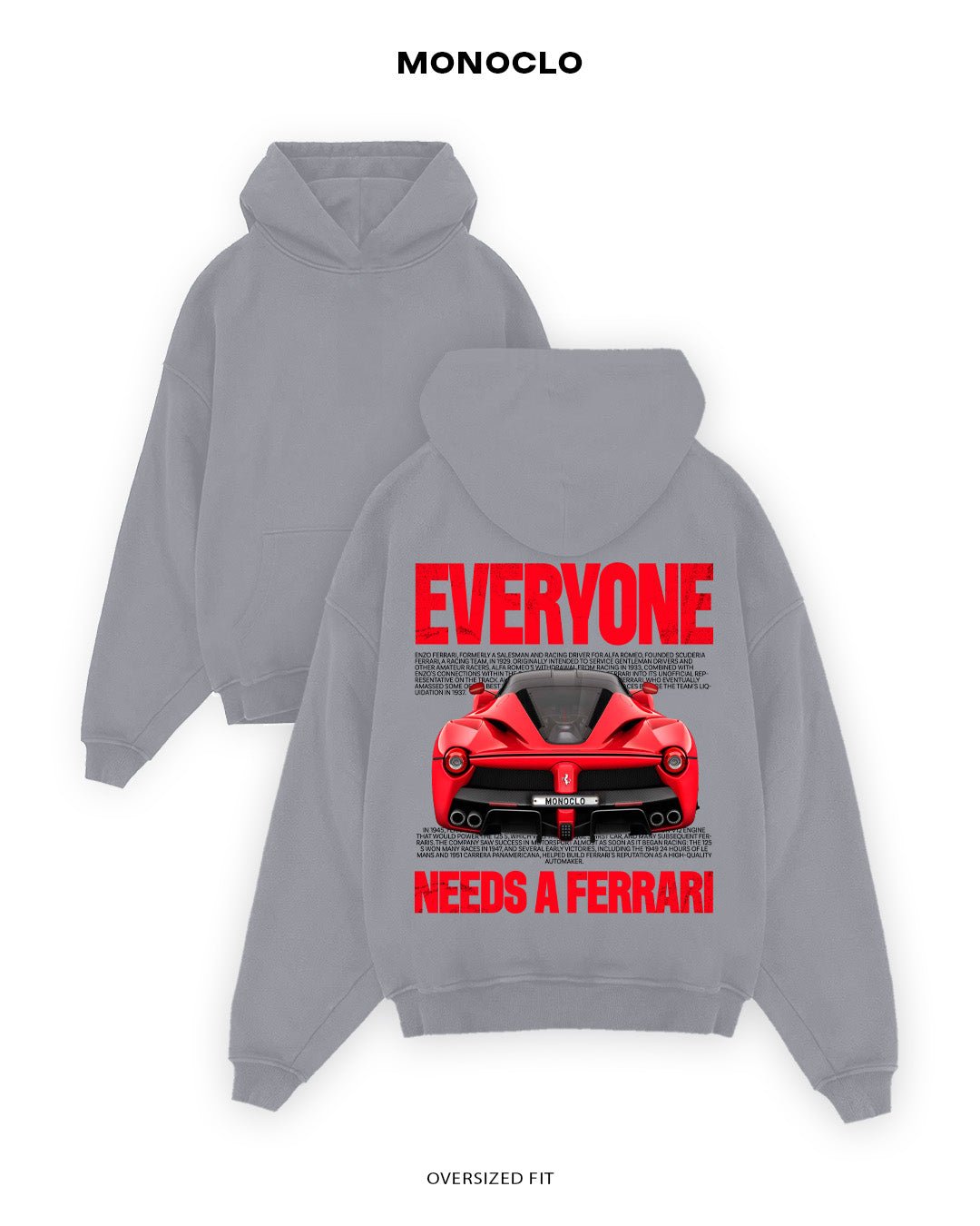Худі Monoclo Ferrari LaFerrari - shop_name Сірий