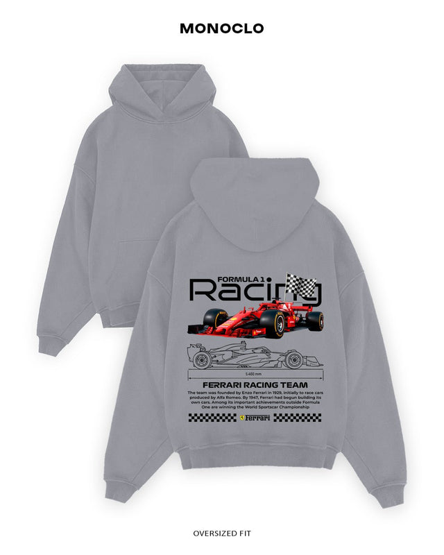 Худі Monoclo Ferrari Racing Team 🏎 Flag - shop_name Сірий