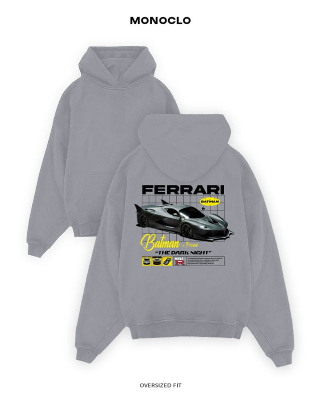 Худі Monoclo Ferrari x Batman - shop_name Сірий