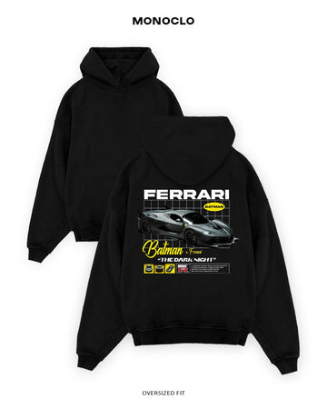 Худі Monoclo Ferrari x Batman – Чорний
