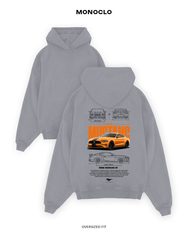 Худі Monoclo Ford Mustang GT - shop_name Сірий