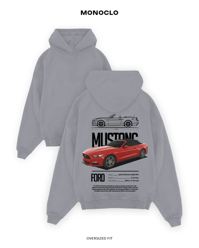 Худі Monoclo Ford Mustang Red Star - shop_name Сірий