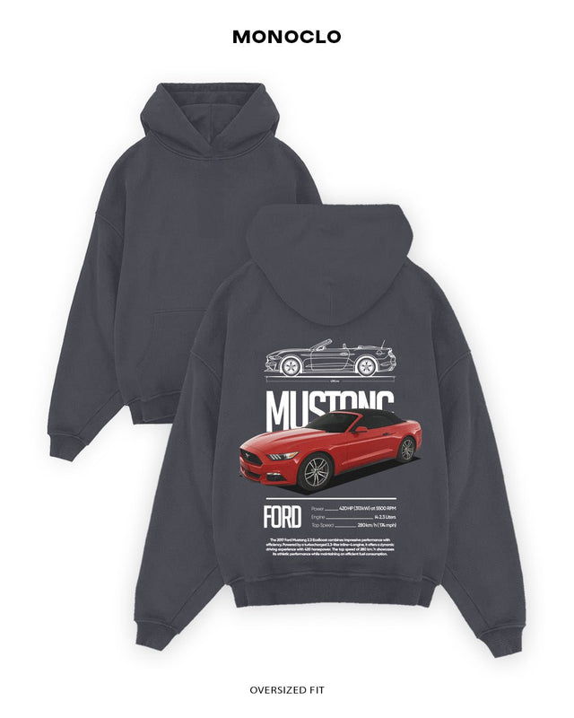 Худі Monoclo Ford Mustang Red Star - shop_name Графітовий