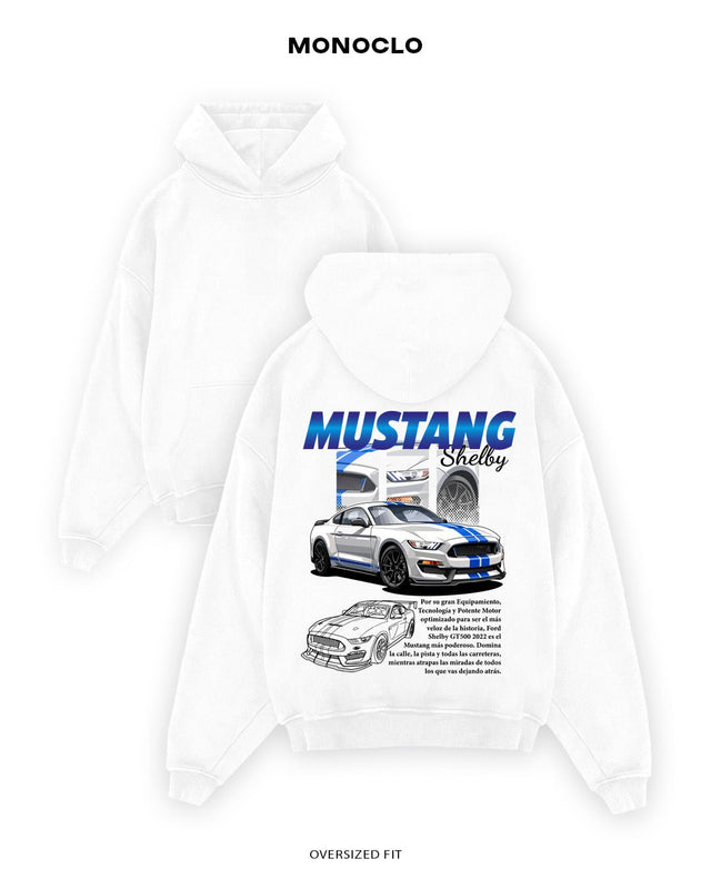 Худі Monoclo Ford Mustang Shelby GT350 Art Blue - shop_name Білий