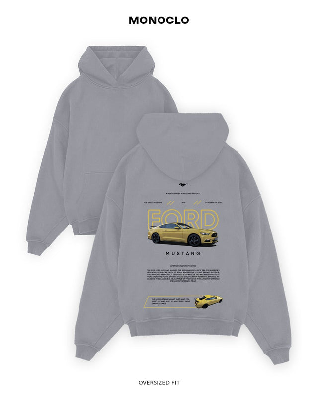 Худі Monoclo Ford Mustang Yellow - shop_name Сірий
