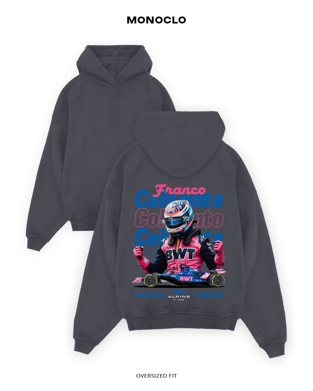 Худі Monoclo Franco Colapinto Alpine - shop_name Графітовий
