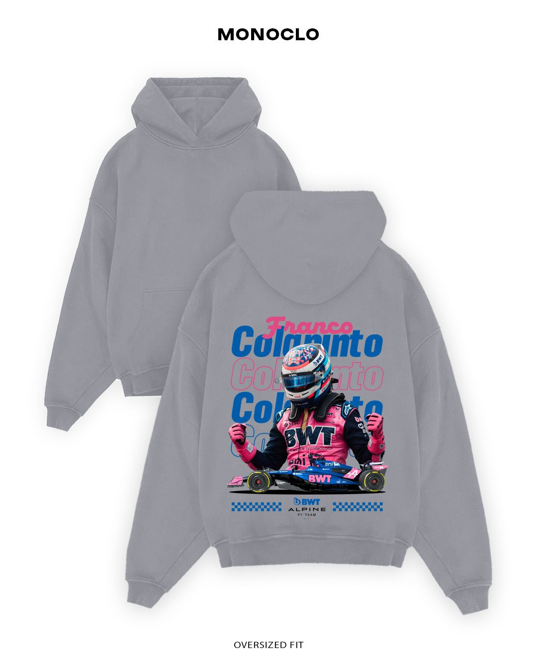 Худі Monoclo Franco Colapinto Alpine - shop_name Сірий
