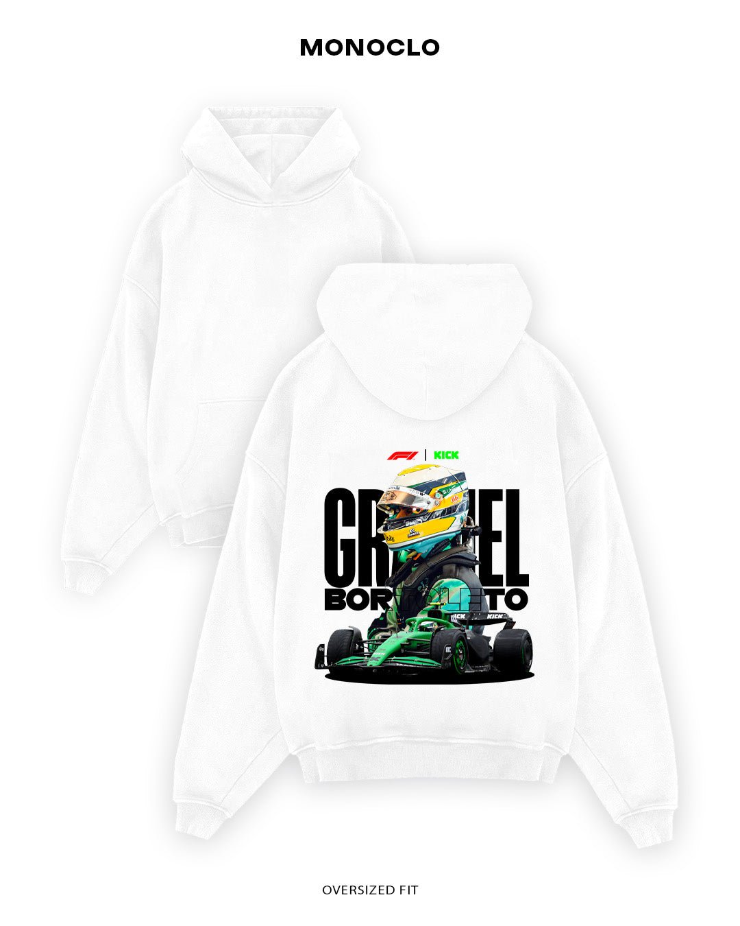 Худі Monoclo Gabriel Bortoleto - shop_name Білий