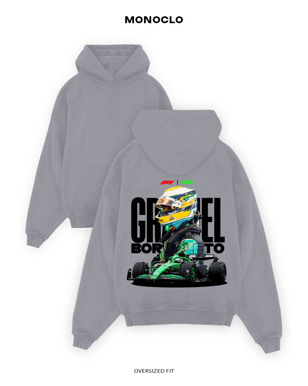 Худі Monoclo Gabriel Bortoleto - shop_name Сірий