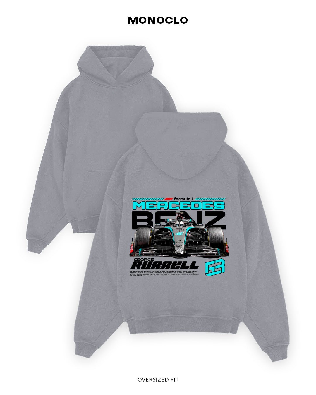 Худі Monoclo George Russell Mercedes Frontline Aero Edition - shop_name Сірий