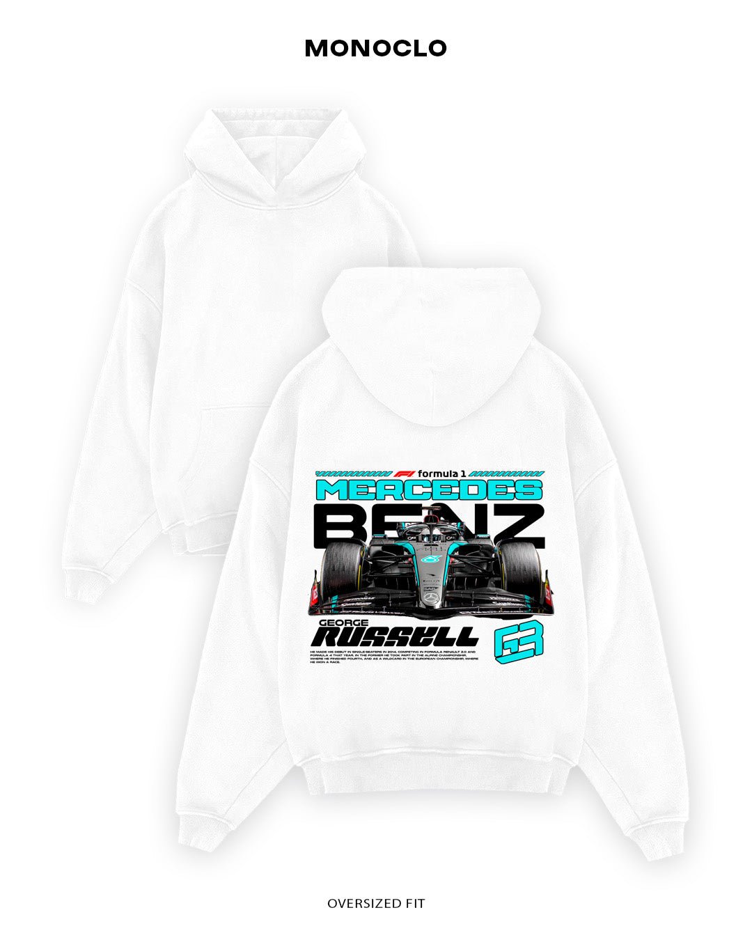 Худі Monoclo George Russell Mercedes Frontline Aero Edition - shop_name Білий